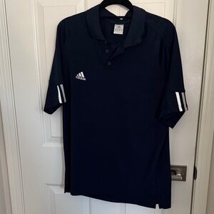 Men’s Navy Adidas short sleeve  shirt  M